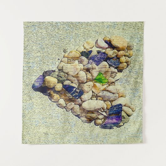 Das Herz der Natur Wandteppich (Vorderseite (Horizontal))