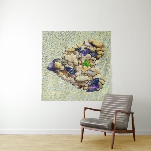 Das Herz der Natur Wandteppich (Beispiel (Horizontal))