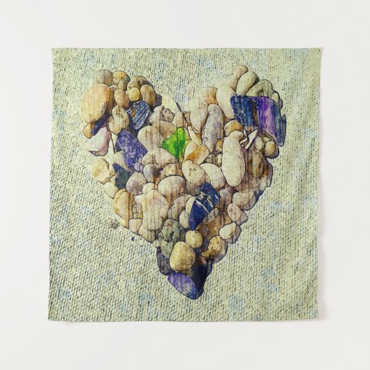 Das Herz der Natur Wandteppich (Vorderseite)