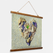 Das Herz der Natur Wandteppich Mit Holzrahmen (Gewinkelt)