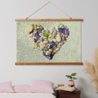 Das Herz der Natur Wandteppich Mit Holzrahmen