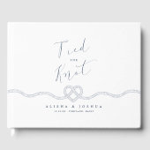 Das Herz der Nautischen Marine und Weiß des Knoten Gästebuch (Vorderseite)