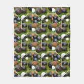 Das Herz der Rasenschüsseln: Eine Vintage FotoColl Fleecedecke (Vorderseite)