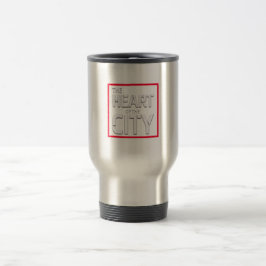 Das Herz der Stadtreise/Tasse des Pendelverkehrs Reisebecher