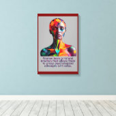 Das Herz der Weiblichkeit Leinwanddruck (Insitu (Holzboden))