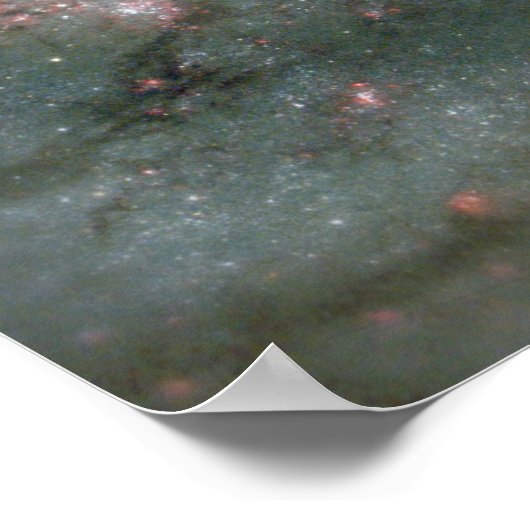 Das Herz der Whirlpoolgalaxie Poster (Ecke)