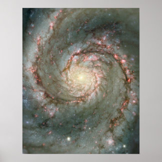 Das Herz der Whirlpoolgalaxie Poster