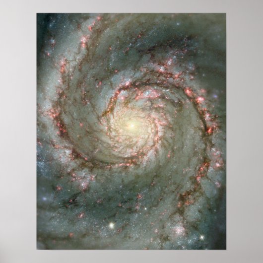 Das Herz der Whirlpoolgalaxie Poster (Vorne)