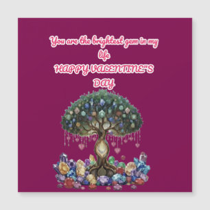 Das Herz des Edelsteinbaums: Ein romantischer Vale Magnetkarte