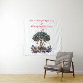 Das Herz des Edelsteinbaums: Ein romantischer Vale Wandteppich (Beispiel)