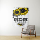 Das Herz des Familiengeschenks, Muttertagsgeschenk Wandteppich (Beispiel)