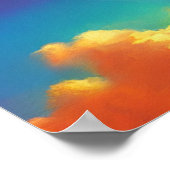 Das Herz des Feuers im Himmelsposter Poster (Ecke)