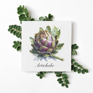 Das Herz des Gartens: Artichoke in Wasserfarbe
