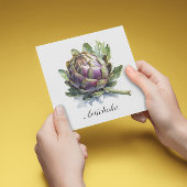 Das Herz des Gartens: Artichoke in Wasserfarbe
