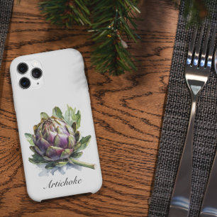 Das Herz des Gartens: Artichoke in Wasserfarbe Case-Mate iPhone Hülle