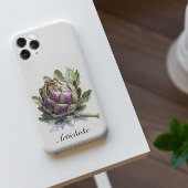 Das Herz des Gartens: Artichoke in Wasserfarbe Case-Mate iPhone Hülle