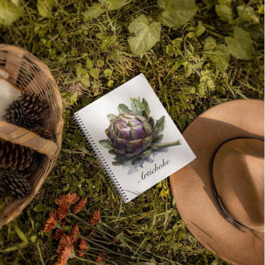 Das Herz des Gartens: Artichoke in Wasserfarbe Planer