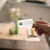 Das Herz des Gartens: Artichoke in Wasserfarbe Visitenkarte