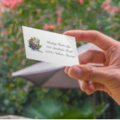 Das Herz des Gartens: Artichoke in Wasserfarbe Visitenkarte