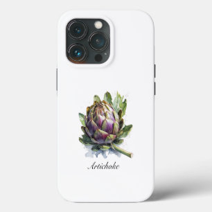 Das Herz des Gartens: Artischocke in Aquarell Case-Mate iPhone Hülle