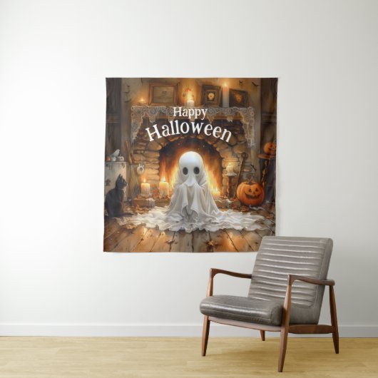 Das Herz des Hunts Halloween Wandteppich (Beispiel)