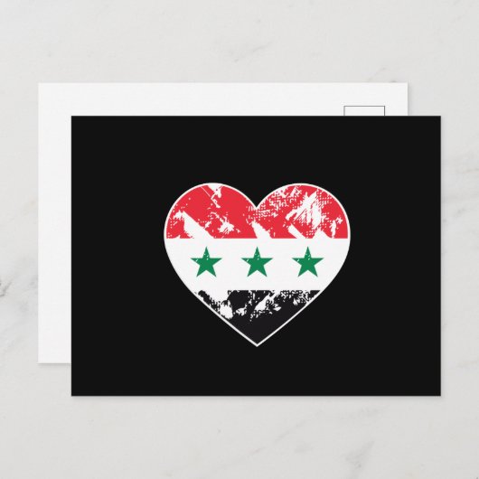 Das Herz des Irak Postkarte (Vorne/Hinten)