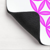 Das Herz des Lebens - rosa/3D. Mousepad (Ecke)