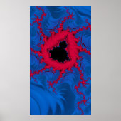 Das Herz des Mandelbrot Fraktals Abstrakte Kunst Poster (Vorne)