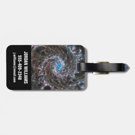 Das Herz des Messiers 74 Gepäckanhänger (Rückseite horizontal)