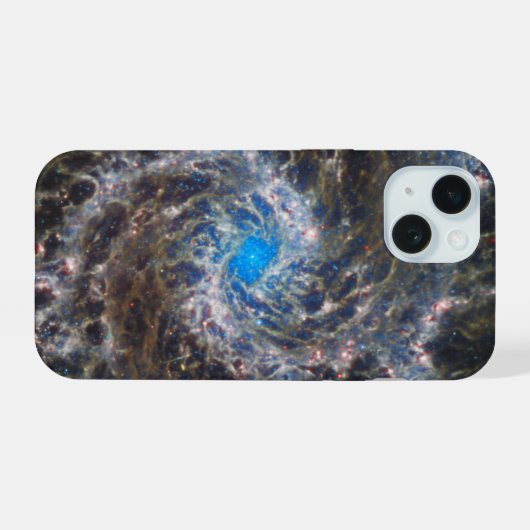 Das Herz des Messiers 74 iPhone 15 Hülle (Rückseite (Horizontal))