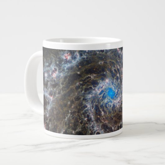 Das Herz des Messiers 74 Jumbo-Tasse (Vorderseite Links)
