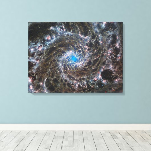 Das Herz des Messiers 74 Leinwanddruck (Insitu (Holzboden))