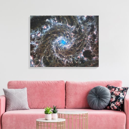 Das Herz des Messiers 74 Leinwanddruck (Insitu (Wohnzimmer))