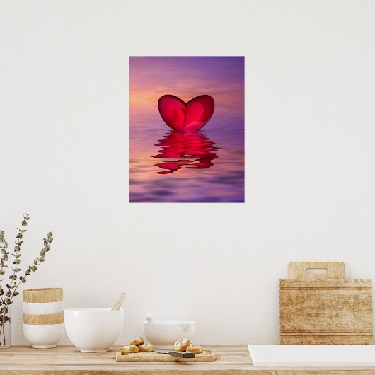 Das Herz des Ozeans Poster (Küche)