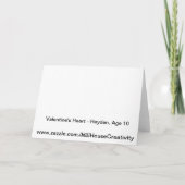 Das Herz des Valentinsgrußes Feiertagskarte (Rückseite)