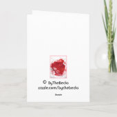 Das Herz des Valentinsgrußes Feiertagskarte (Rückseite)