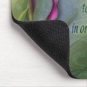 Das Herz einer Frau - Calla-Lilie Mousepad (Ecke)