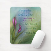 Das Herz einer Frau - Calla-Lilie Mousepad (Mit Mouse)