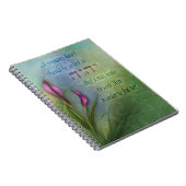 Das Herz einer Frau - Calla-Lilie Notizblock (Rechte Seite)