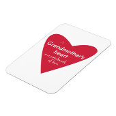 Das Herz einer Großmutter Magnet (Linke Seite)