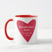 Das Herz einer Großmutter Tasse (Links)