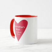 Das Herz einer Großmutter Tasse (Vorderseite Links)
