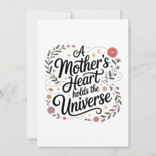 Das Herz einer Mutter birgt das Universum Einladung