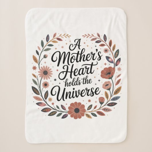 Das Herz einer Mutter birgt das Universum Sherpadecke (Vorderseite)