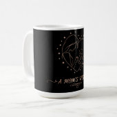 Das Herz einer Mutter | Elegantes Roségold Mutter Kaffeetasse (Vorderseite Links)