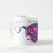 Das Herz einer Mutter Kaffeetasse (Vorderseite Links)