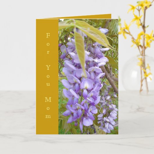 "das Herz einer Mutter" Karte (Gelbe Blume)