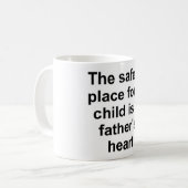 Das Herz eines Vaters ist der sicherste Ort für ei Kaffeetasse (Vorderseite Links)
