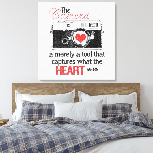 Das Herz erfassen Leinwanddruck (Insitu (Schlafzimmer))