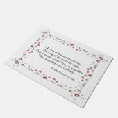 Das Herz-Garten-Zitat des näheren Gottes Fußmatte (Schrägansicht)